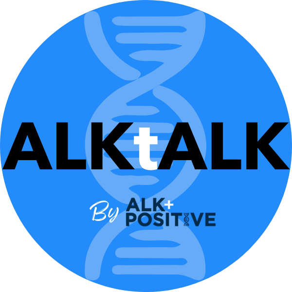 blue circle with "ALKtALK by ALK+ Positive."