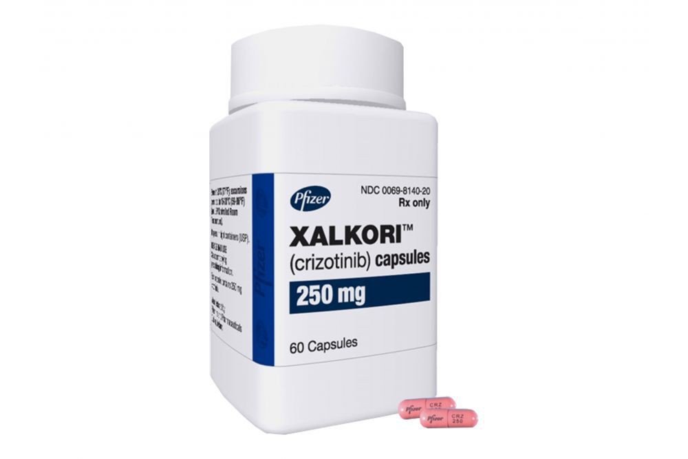 Crizotinib is FDA approved for ALK-positive inflammatory myofibroblastic tumors.