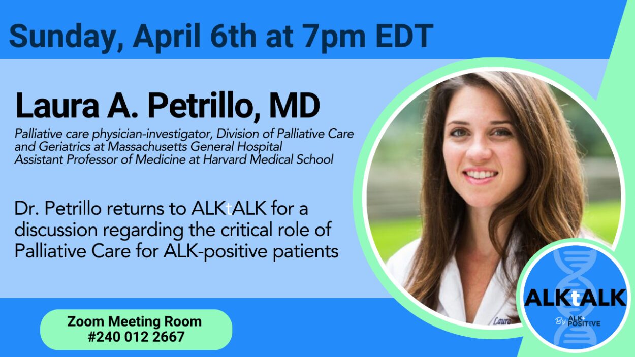 ALKtALK promo card for Dr. Laura A. Petrillo.
