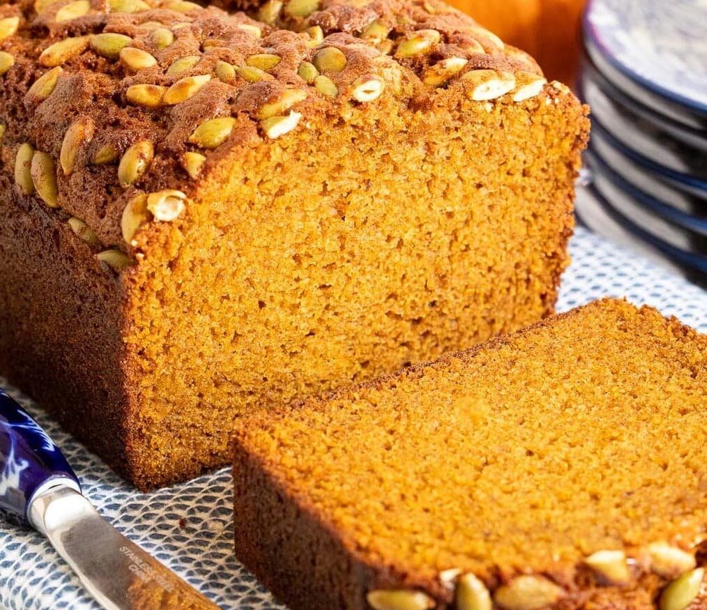 Pumpkin bread.