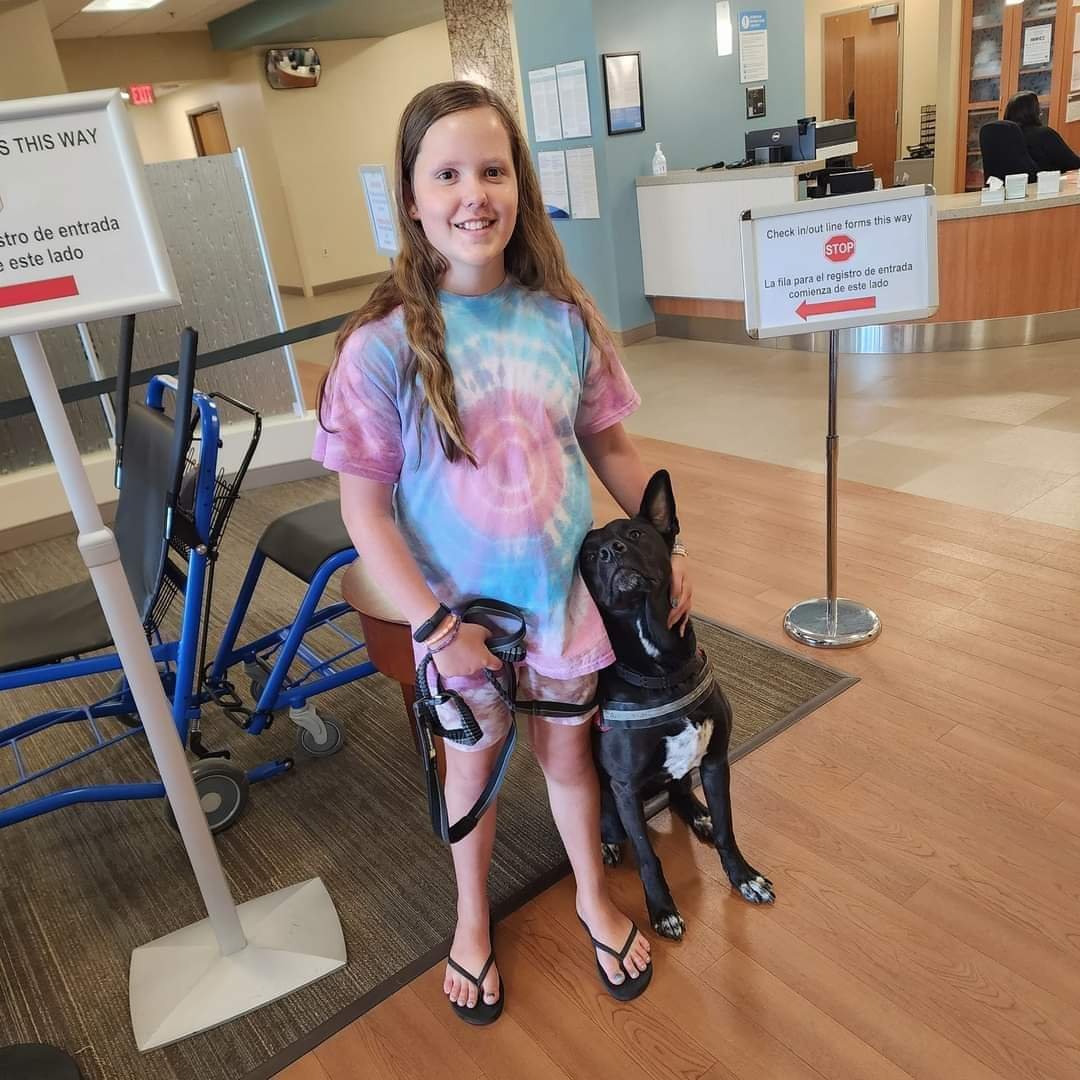 pediatric cancer patient with dog