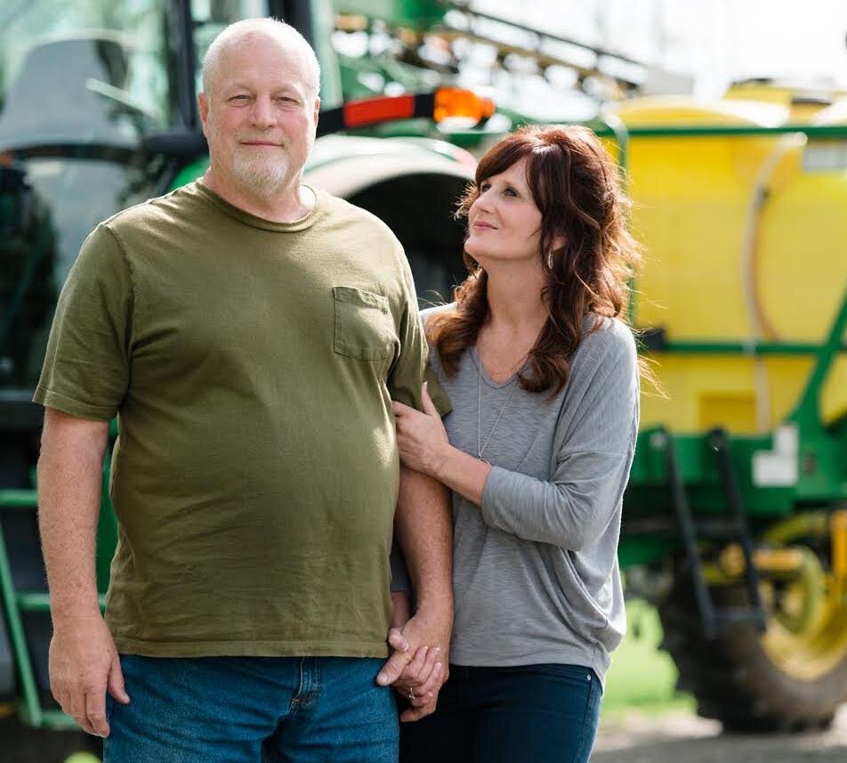 Author Rhonda Meckstroth with her husband Jeff, who was diagnosed with ALK positive lung cancer in 2015.
