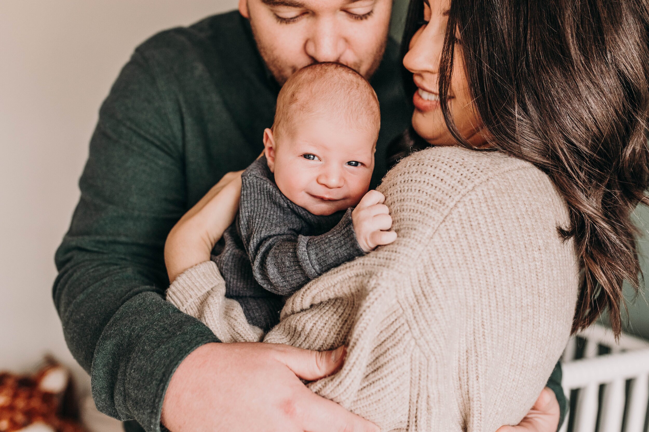 Stephen, his wife Emily, and their lovely little baby