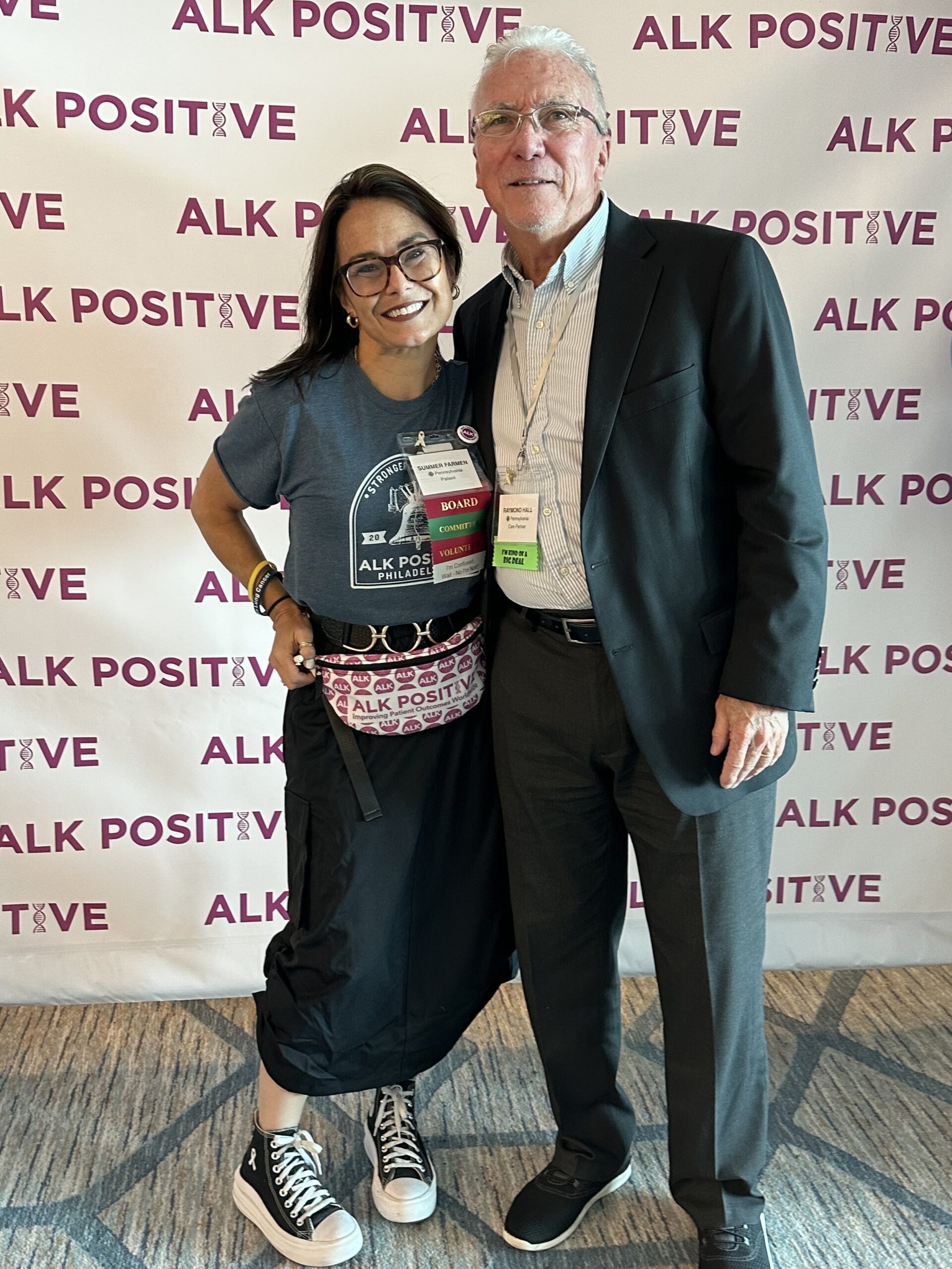 Summer Farmen Hall and father, Ray Hall at the 2023 ALK Positive Summit
