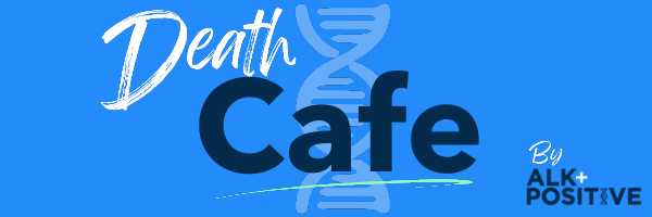 Healing Arts banner graphic for Death Cafe by ALK+ Positive.