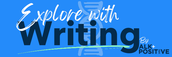 Healing Arts banner graphic for Explore with Writing by ALK+ Positive.