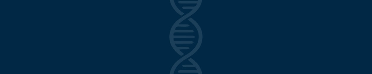 Dark blue banner with DNA symbol from ALK Positive logo.