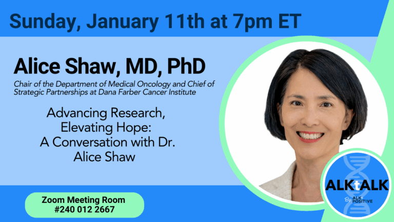 Start 2026 with ALKtALK: A conversation with Dr. Alice Shaw | ALK Positive